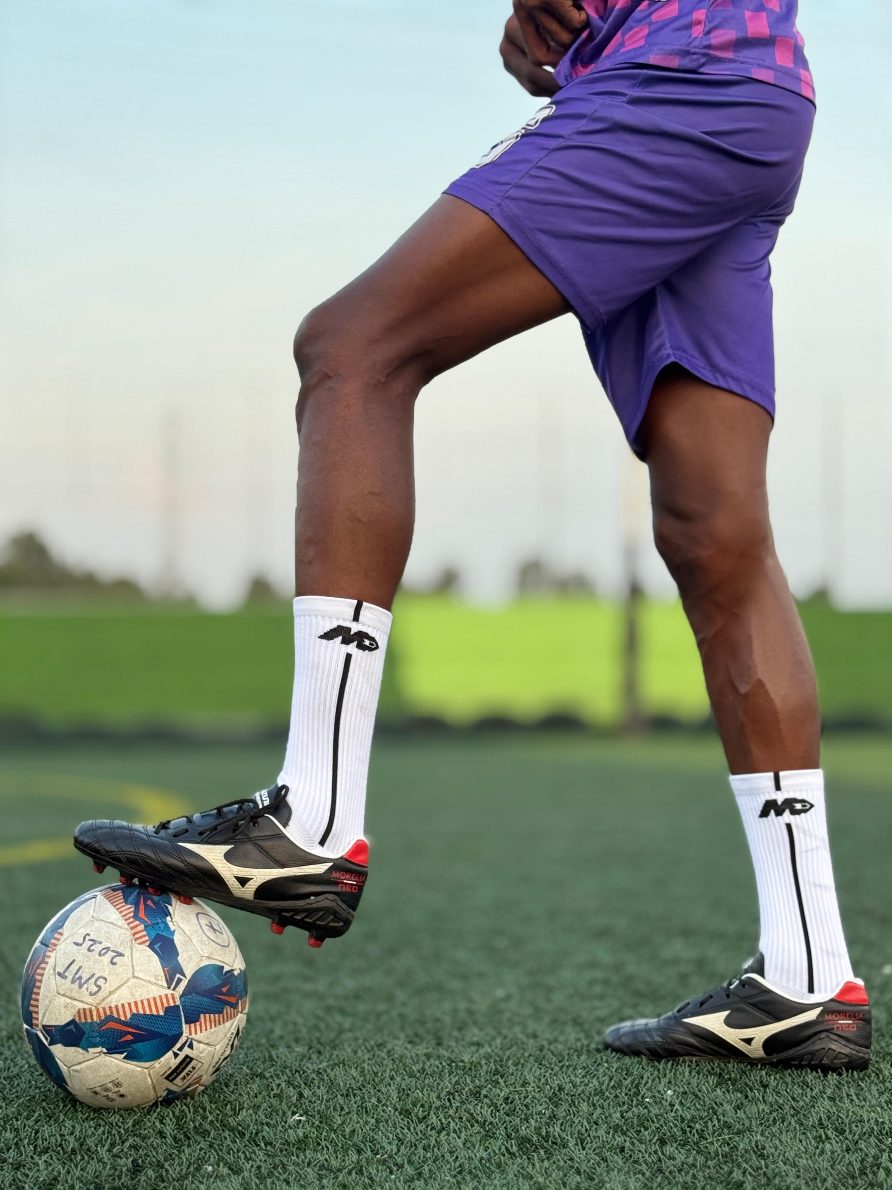 Premium Anti-Slip Grip Socks - Classic White | Non-Skid Slipper Socks for Men & Women